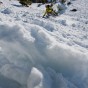 Frozen chunder skiing