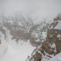 Looking over into Wolly Hole as we dropped below the clouds