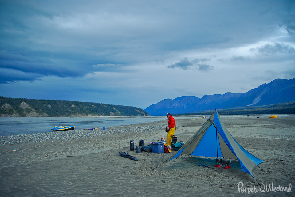 chitina river sand bar camping