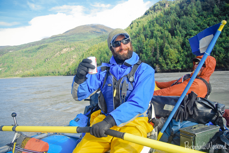 budweiser toast, copper river, alaska, boat, float