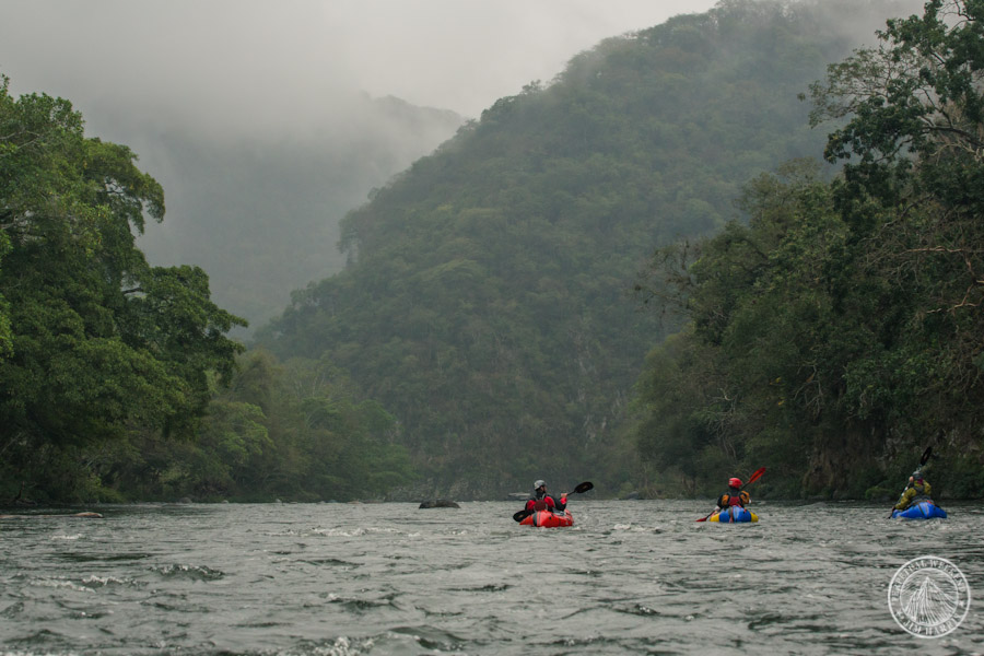 Mehl, Tumolo and Fassbinder paddle the Rio Antigua